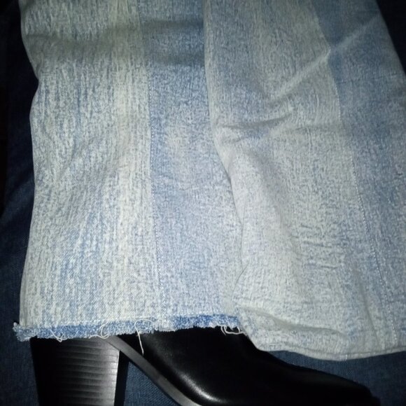 AZALEA WANG " RODEO TIES " DENIM FOLD OVER BOOT (BRAND NEW !!) - Picture 7 of 7